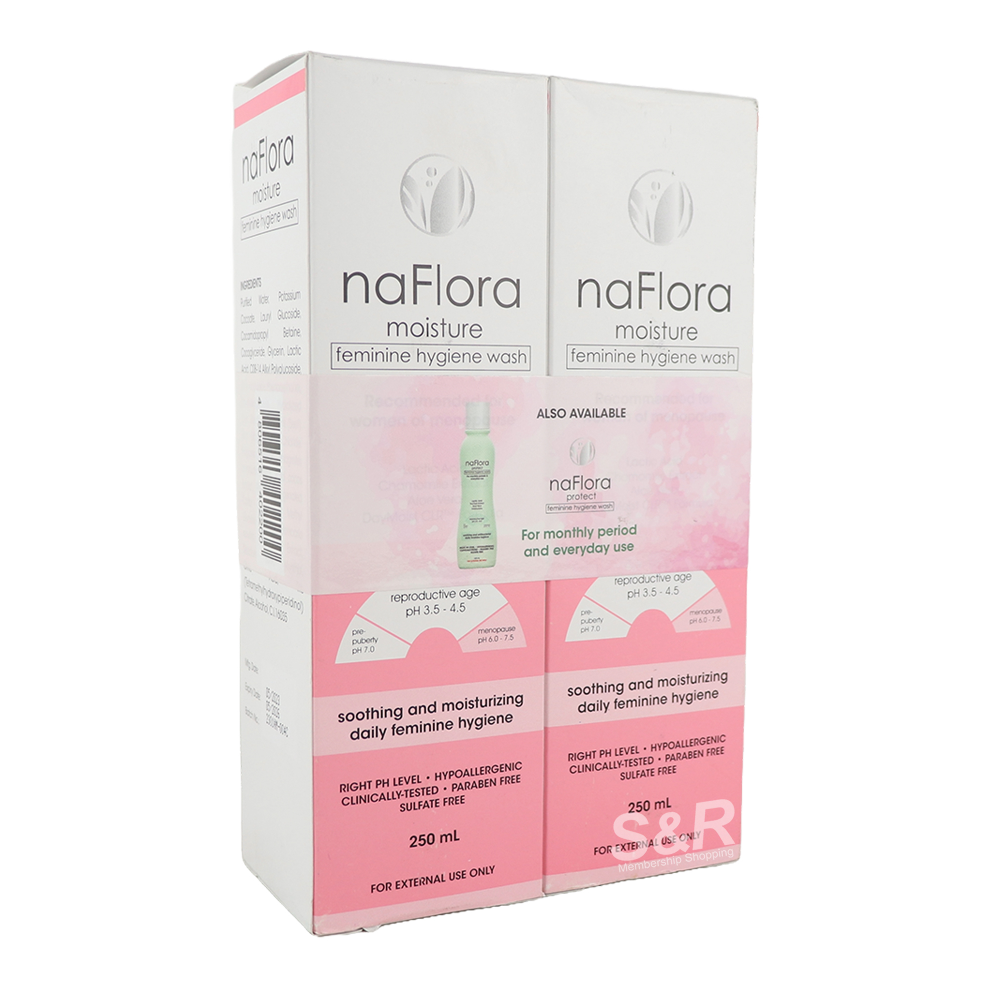 naFlora Moisture Feminine Wash 2pcs x 250mL